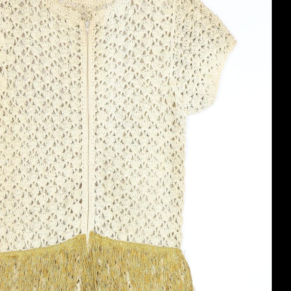 Preworn Womens Beige   Unitard One-Piece