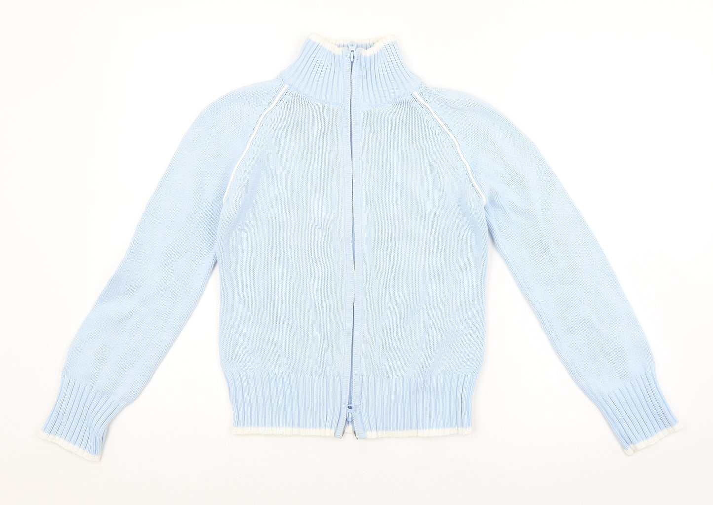 Crew Clothing Womens Blue   Full Zip Jumper Size 8