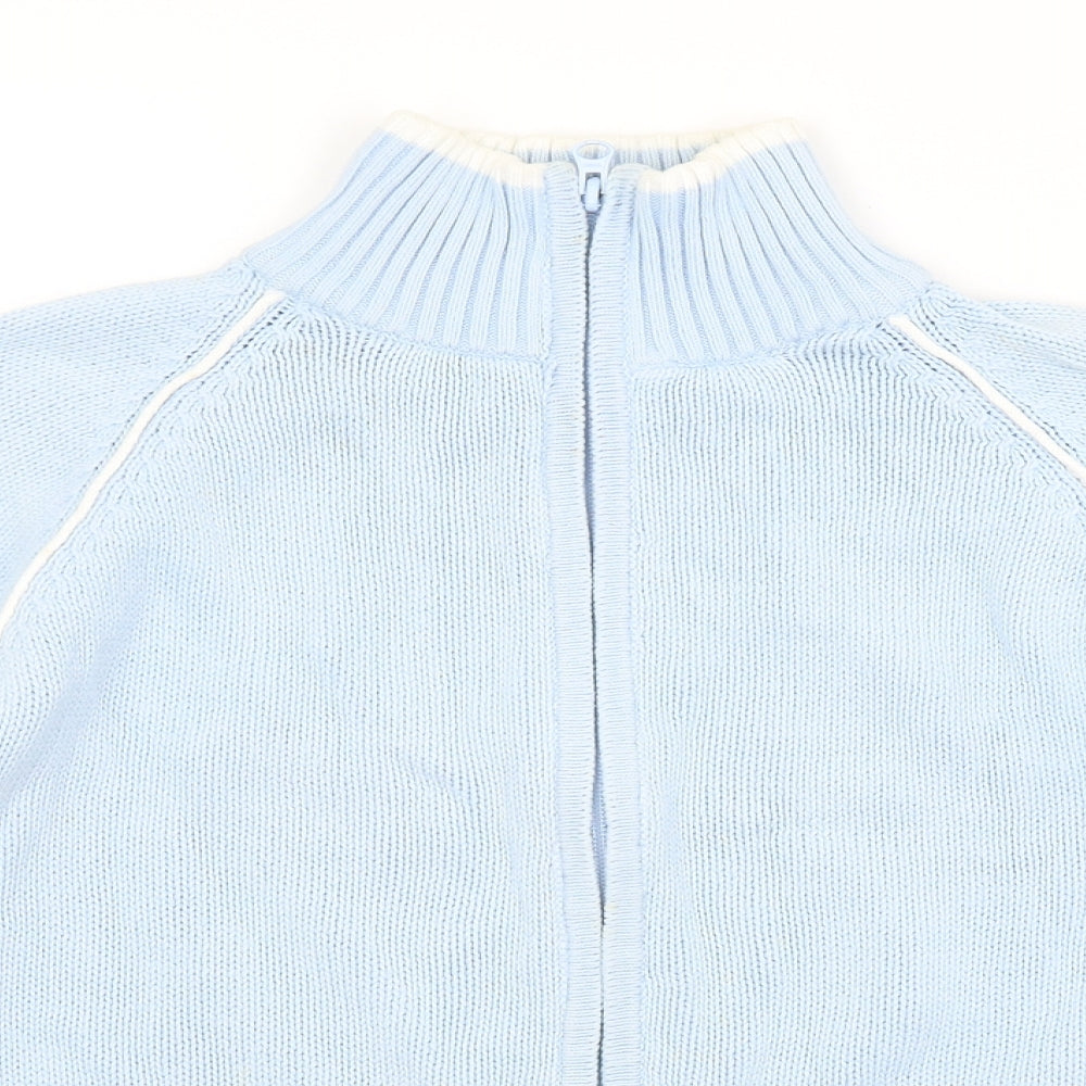 Crew Clothing Womens Blue   Full Zip Jumper Size 8