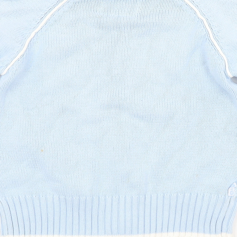 Crew Clothing Womens Blue   Full Zip Jumper Size 8
