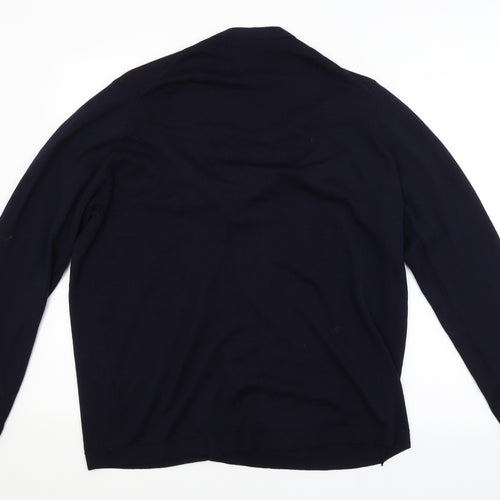 EWM Mens Blue   Cardigan Jumper Size L