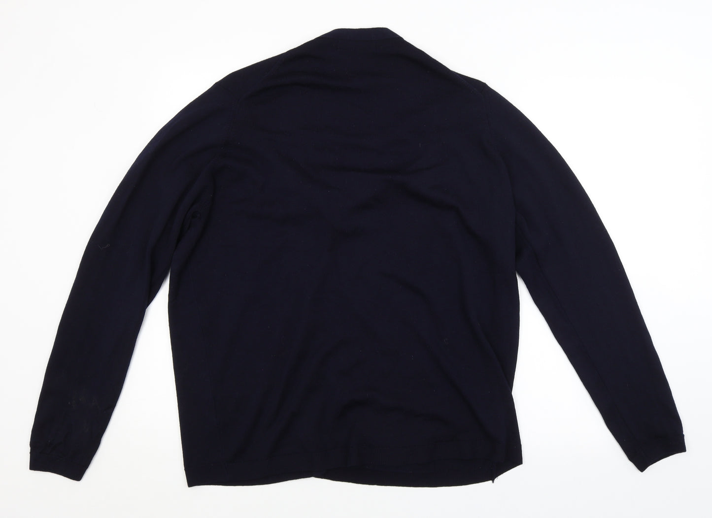 EWM Mens Blue   Cardigan Jumper Size L
