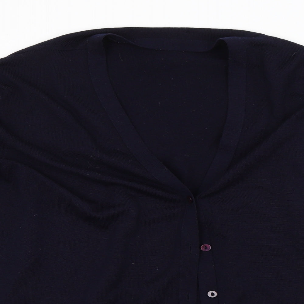 EWM Mens Blue   Cardigan Jumper Size L