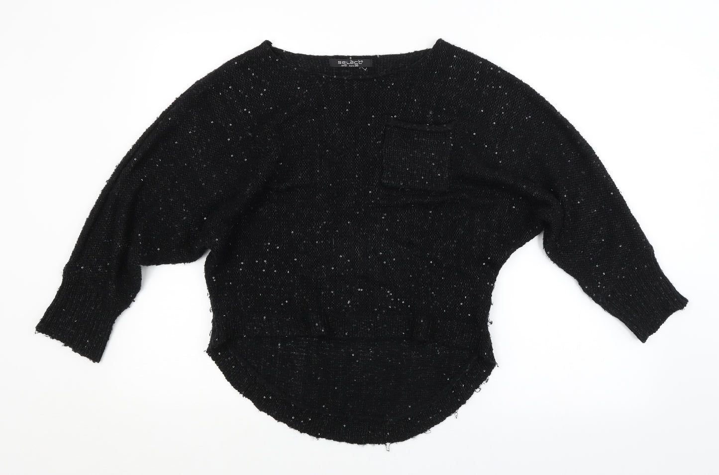 Select Womens Black   Pullover Jumper Size 10