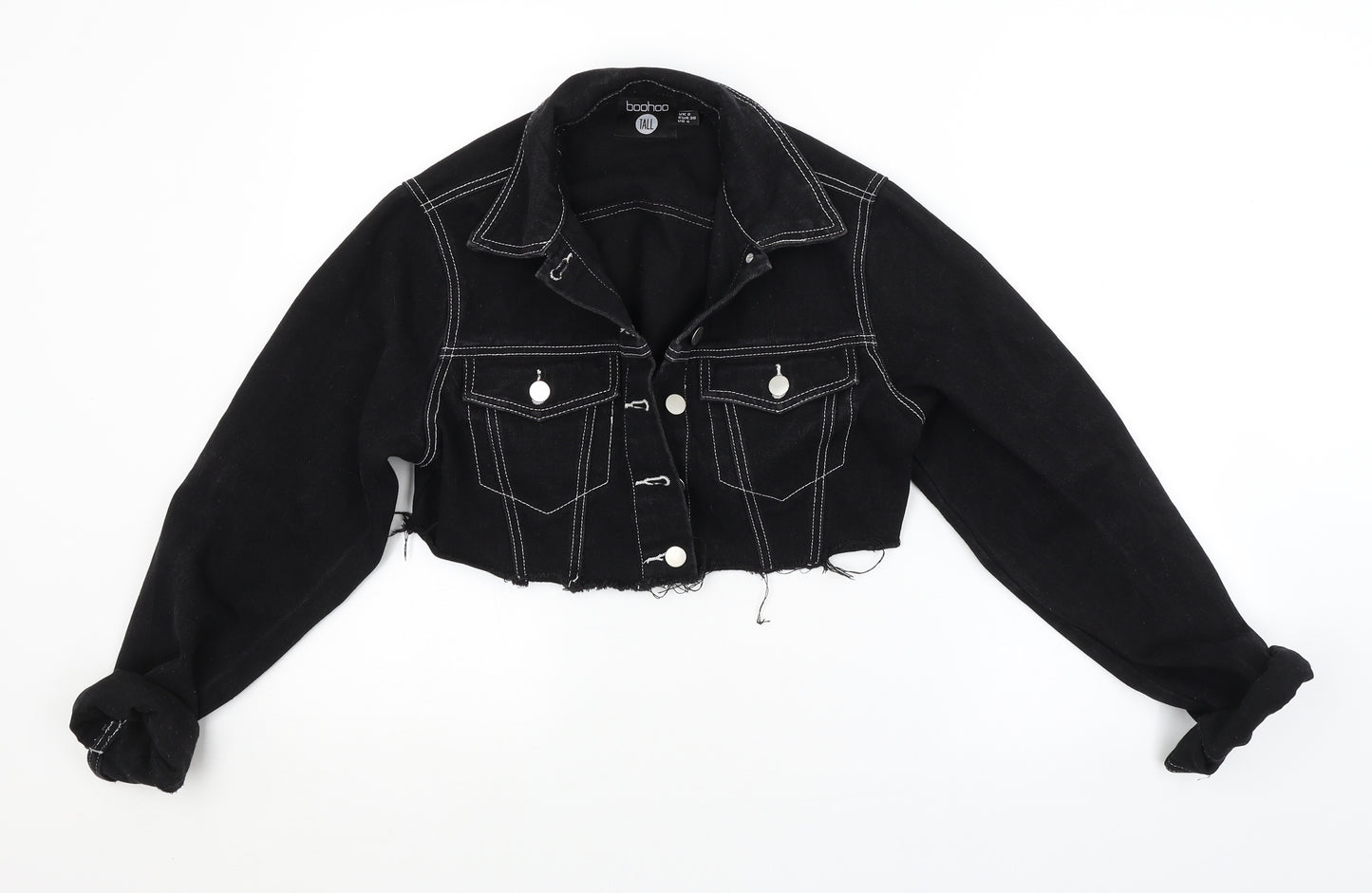 Boohoo Womens Black   Jacket  Size 8