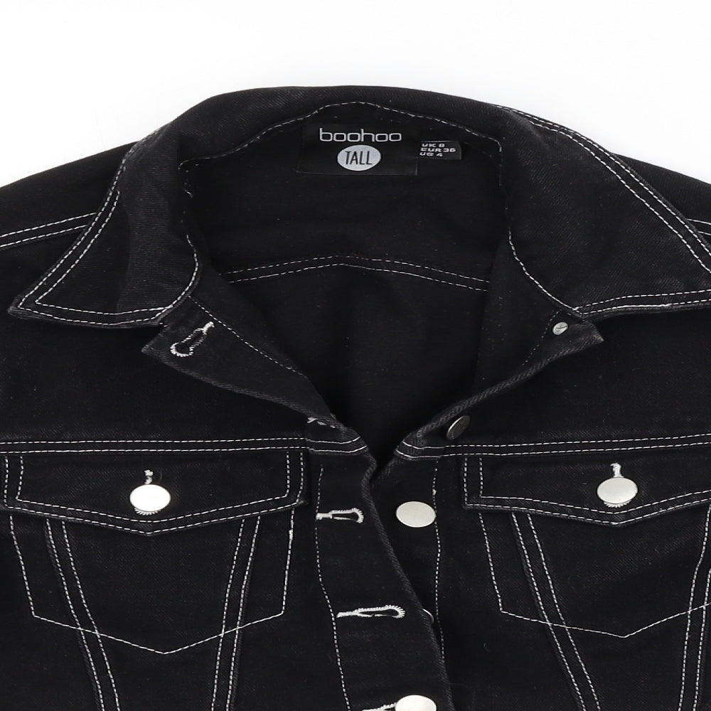 Boohoo Womens Black   Jacket  Size 8