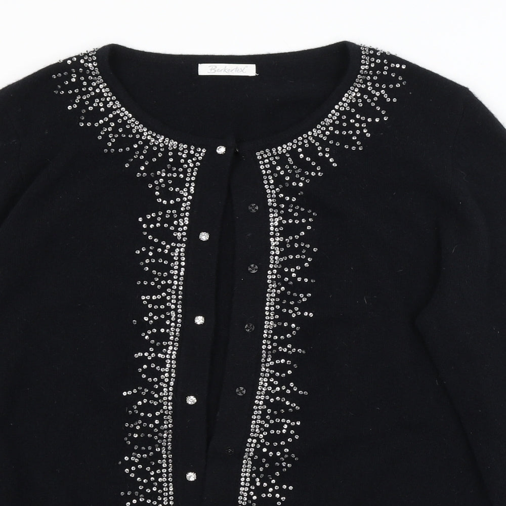 Berkertex Womens Black   Cardigan Jumper Size 16