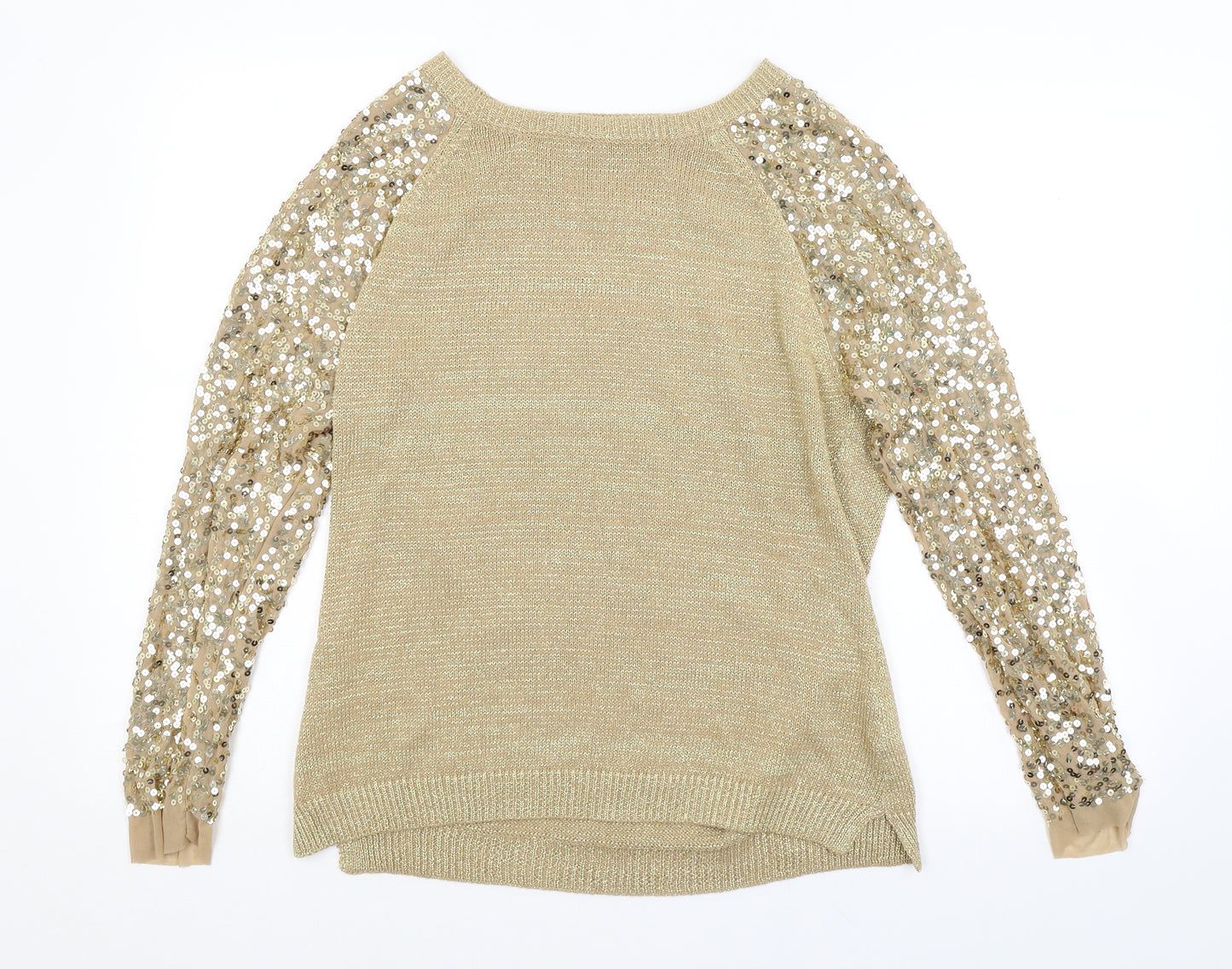 Atmosphere Womens Gold   Pullover Jumper Size 10
