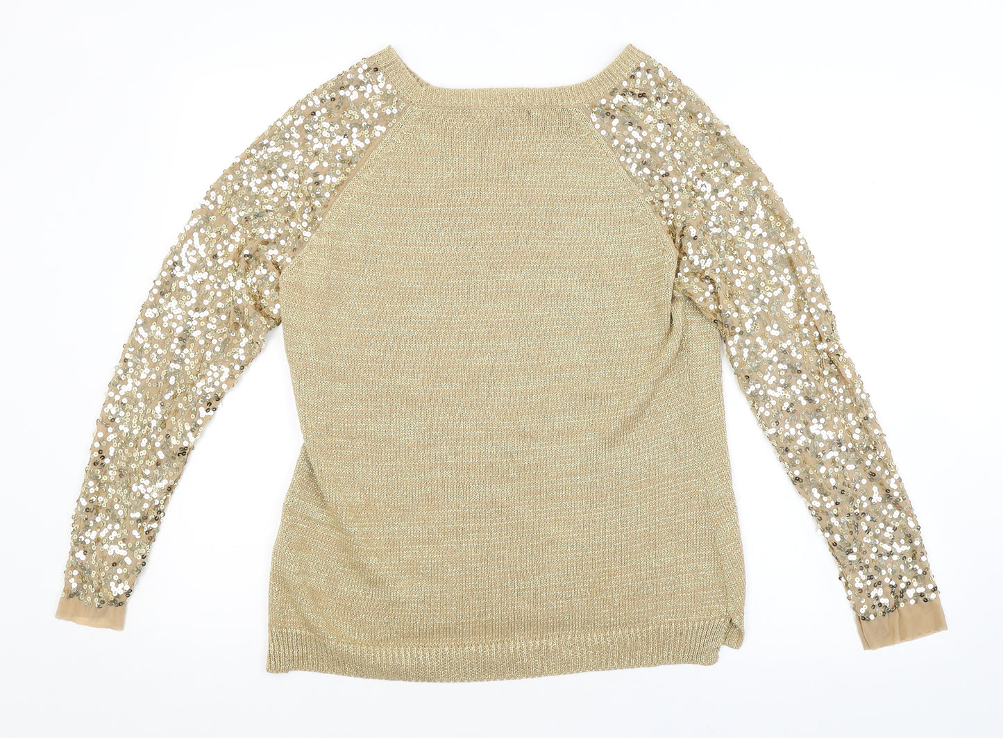 Atmosphere Womens Gold   Pullover Jumper Size 10