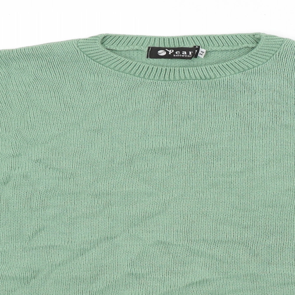 Pearl Womens Green   Pullover Jumper Size 14