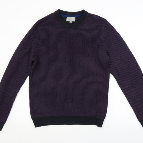 M&S Mens Purple   Pullover Jumper Size S