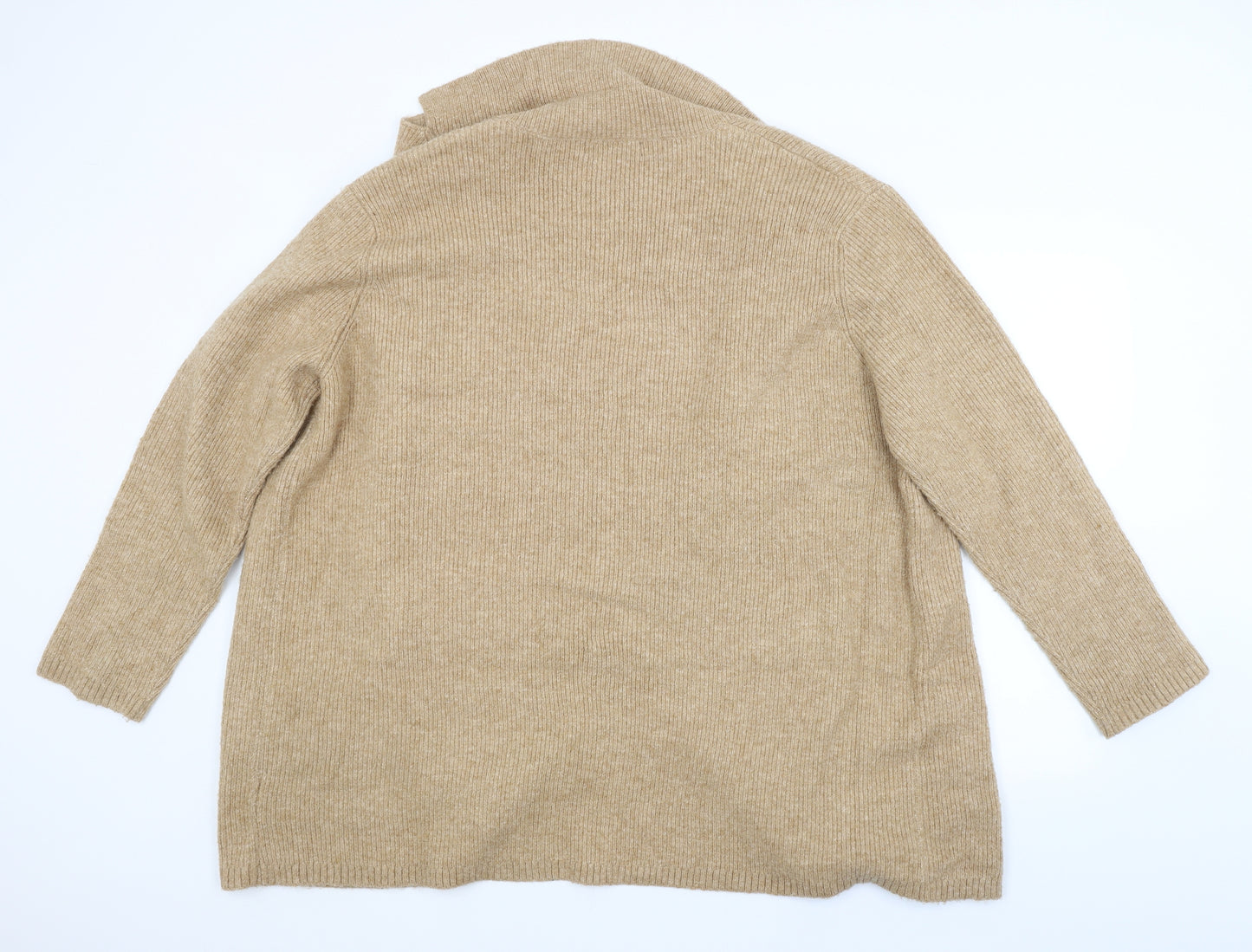 M&S Womens Brown   Cardigan Jumper Size XL