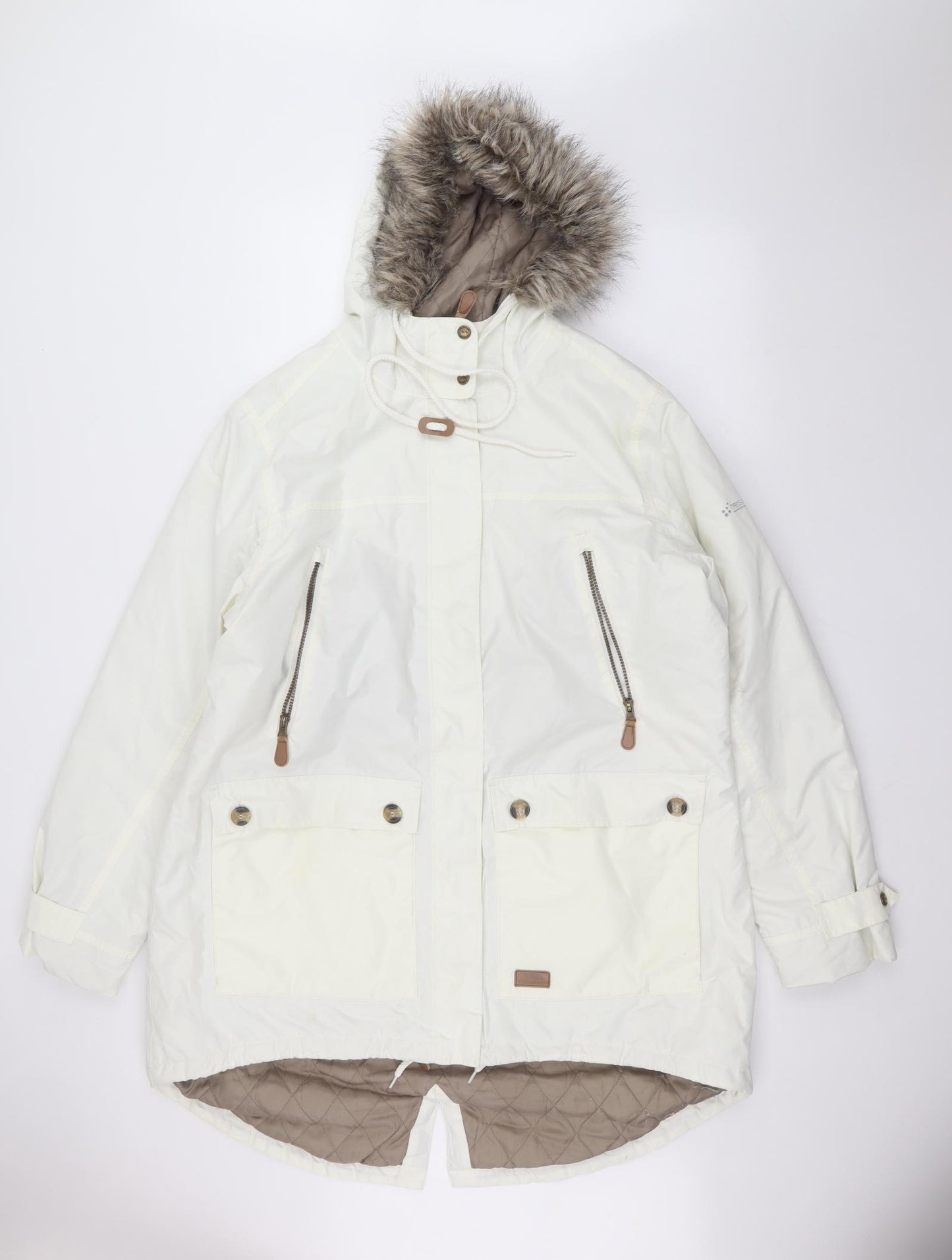 Trespass Womens White   Parka Coat Size 3XL