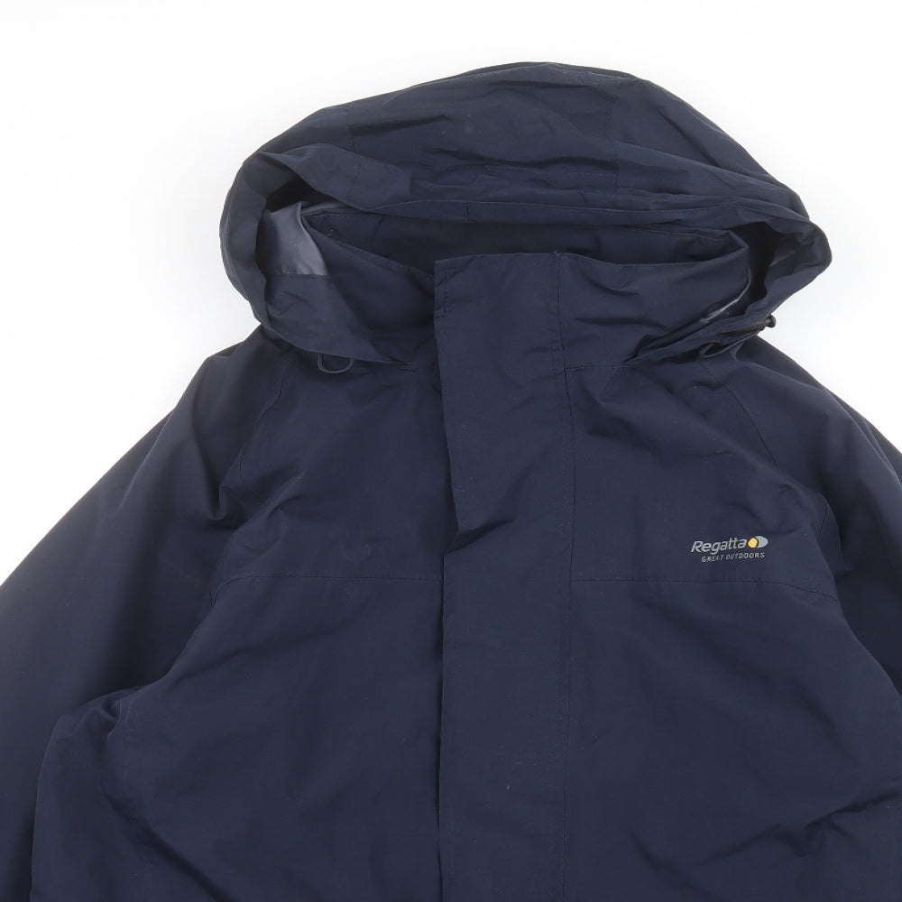Regatta Mens Blue   Rain Coat Coat Size L