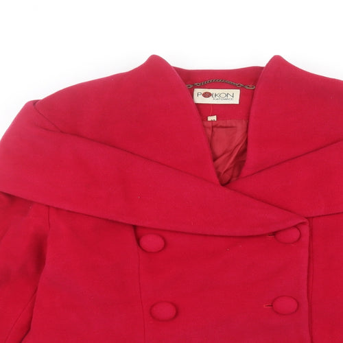 polkon Womens Pink   Jacket  Size 12