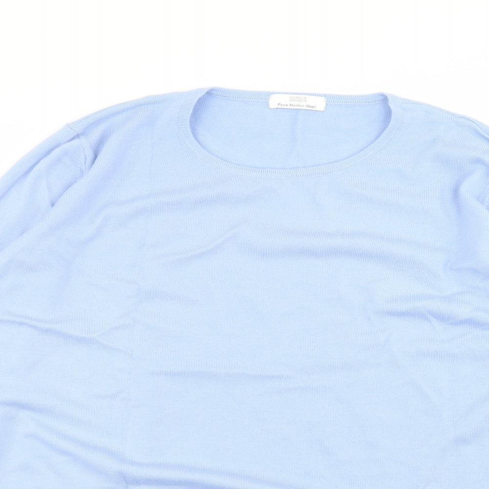 Marks and Spencer Womens Blue   Basic T-Shirt Size 20