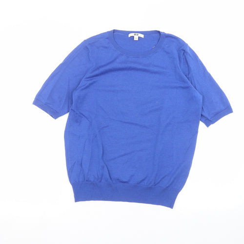 Uni Womens Blue   Basic T-Shirt Size L