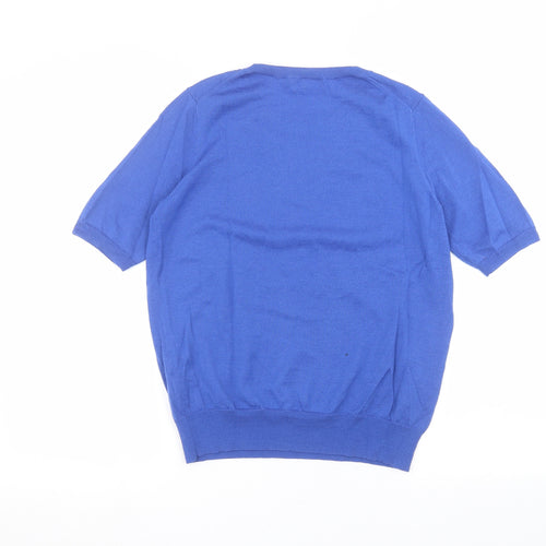 Uni Womens Blue   Basic T-Shirt Size L