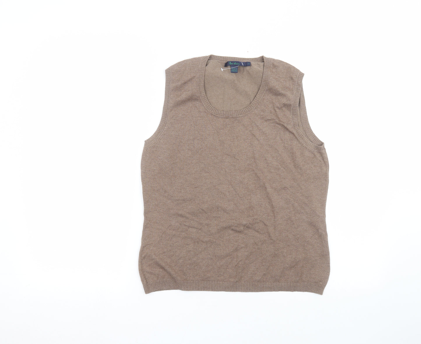 Boden Womens Brown   Basic T-Shirt Size 14