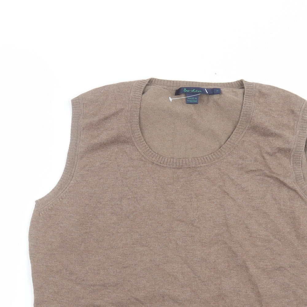 Boden Womens Brown   Basic T-Shirt Size 14