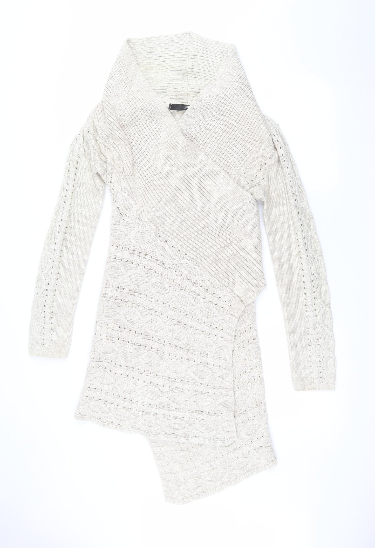 Jane Norman Womens Beige   Cardigan Jumper Size 16