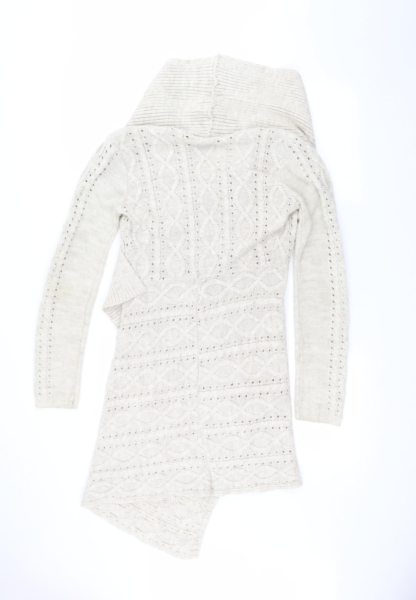 Jane Norman Womens Beige   Cardigan Jumper Size 16