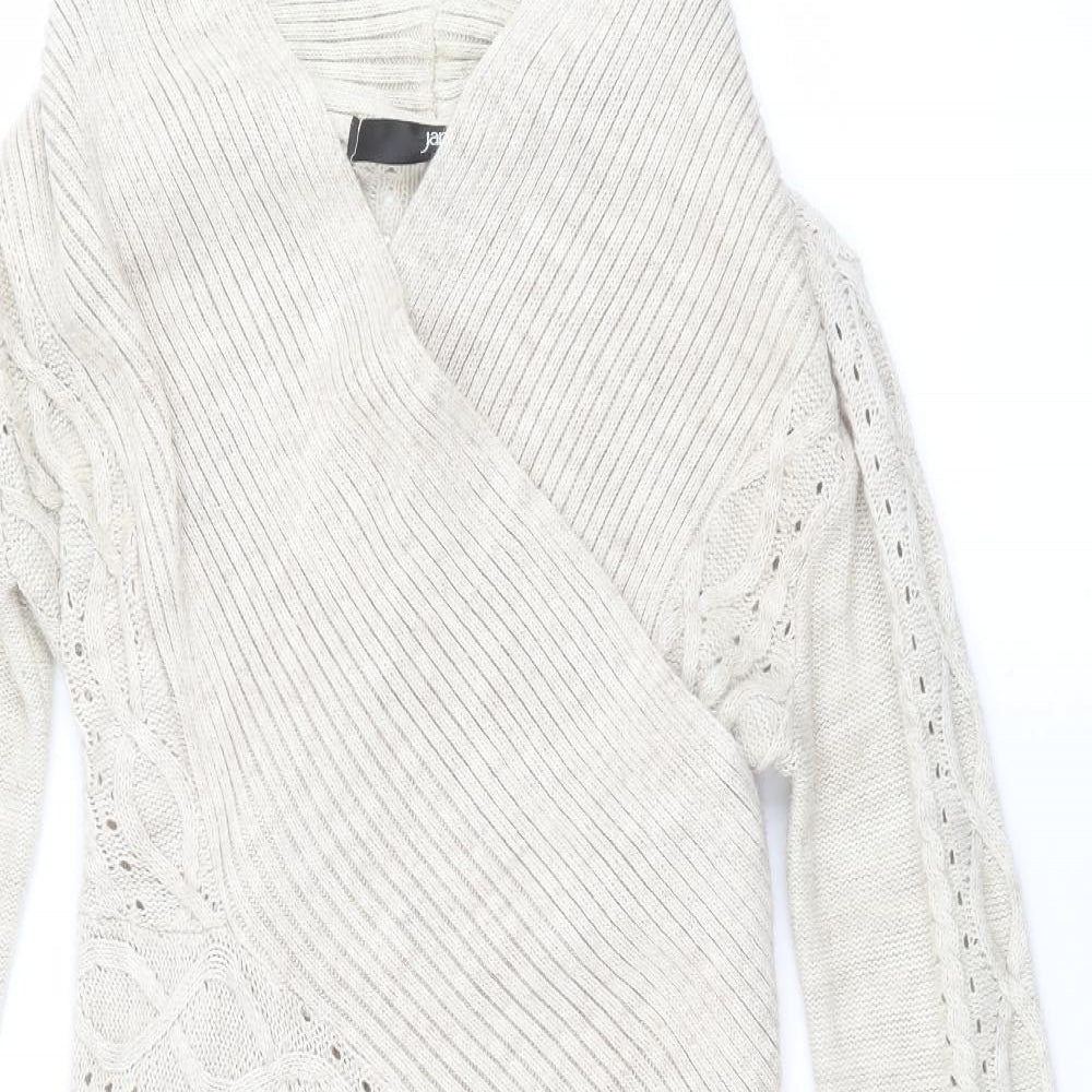 Jane Norman Womens Beige   Cardigan Jumper Size 16