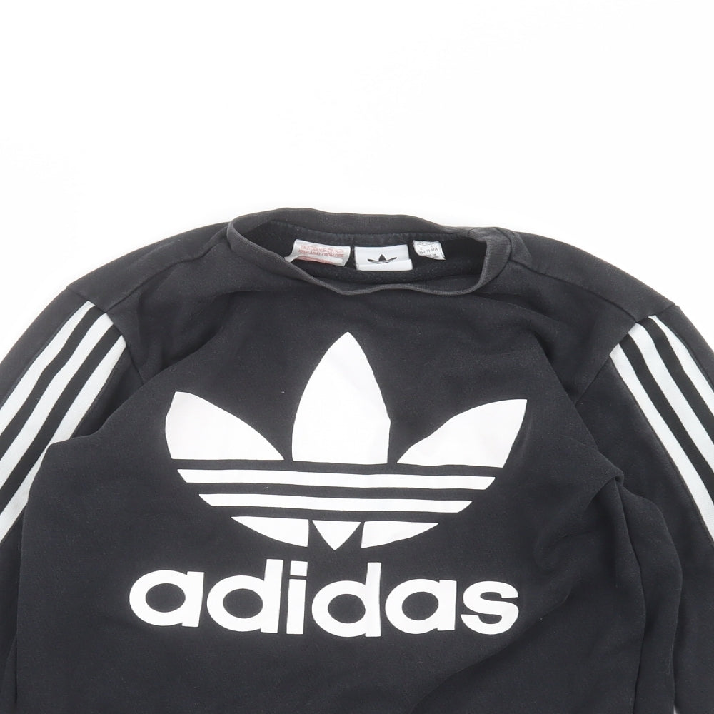 adidas Boys Black   Pullover Jumper Size 11-12 Years