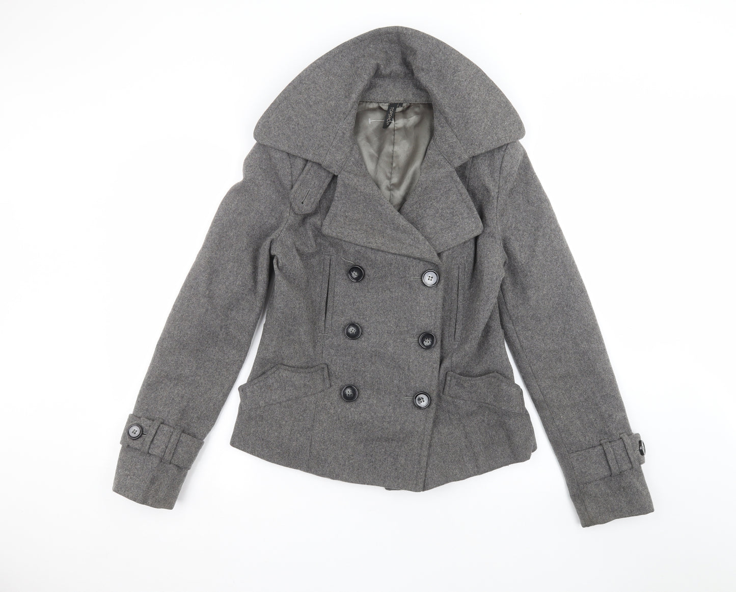 Topshop Womens Grey   Jacket  Size 12