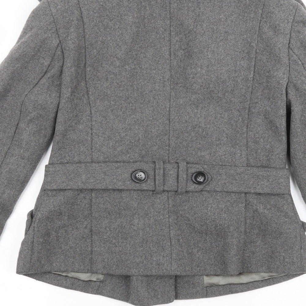 Topshop Womens Grey   Jacket  Size 12