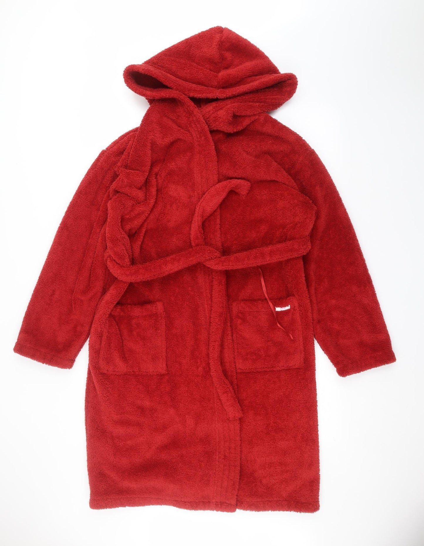 Per Una Womens Red Solid  Babydoll Robe Size M