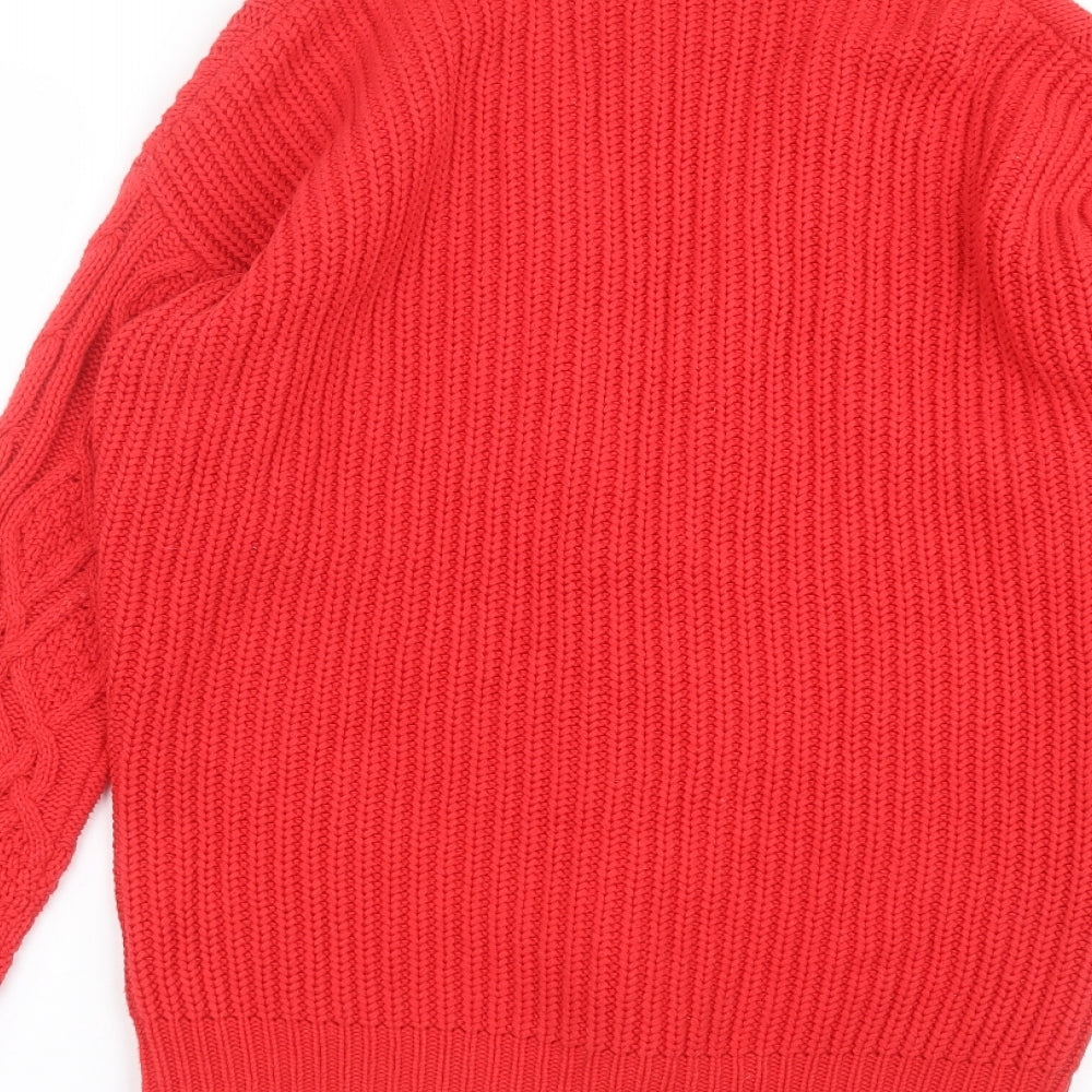 F&F Womens Red   Cardigan Jumper Size 8