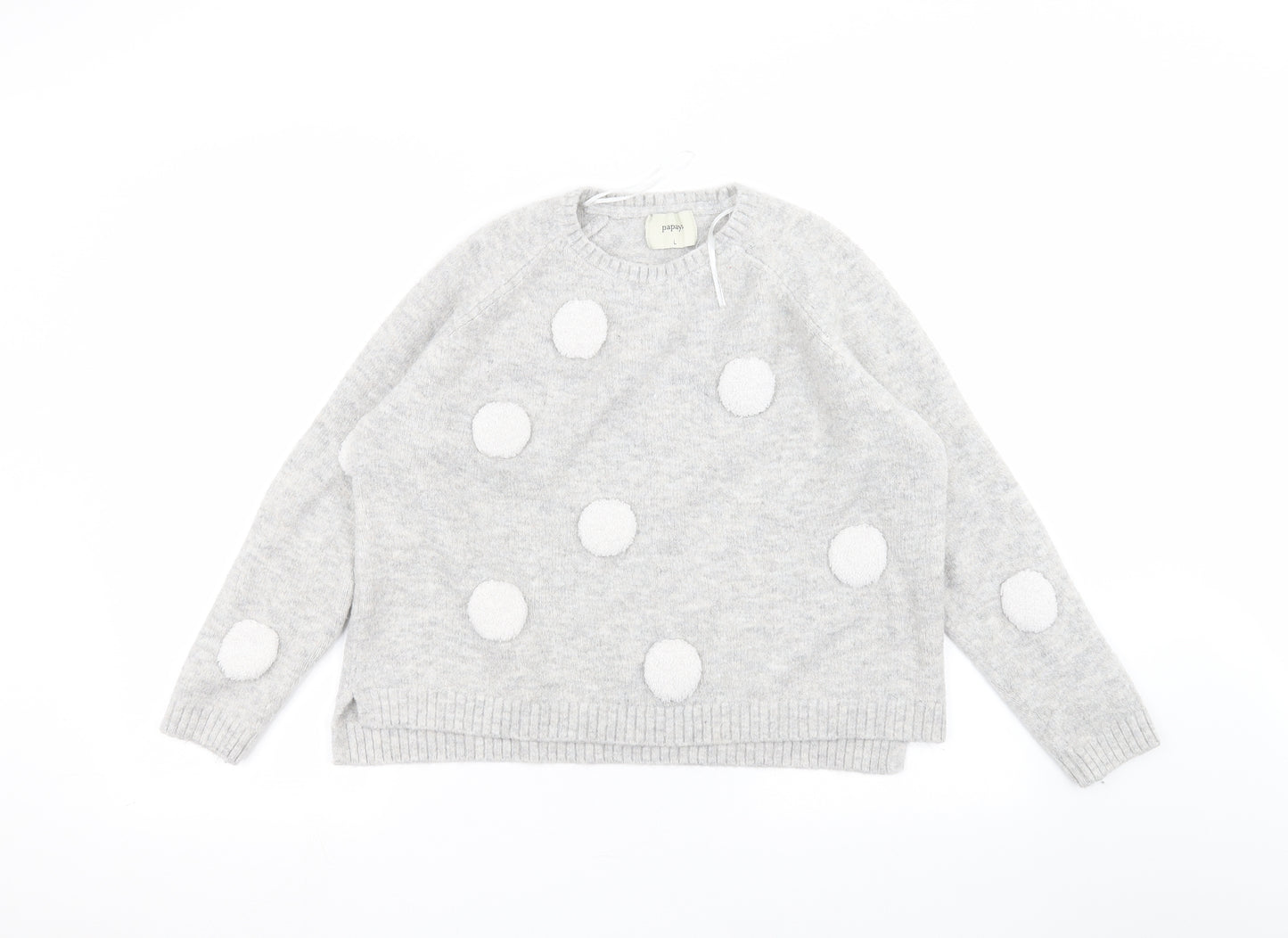 Papaya Womens Grey   Pullover Jumper Size L
