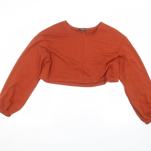 SheIn Womens Orange   Pullover Jumper Size S