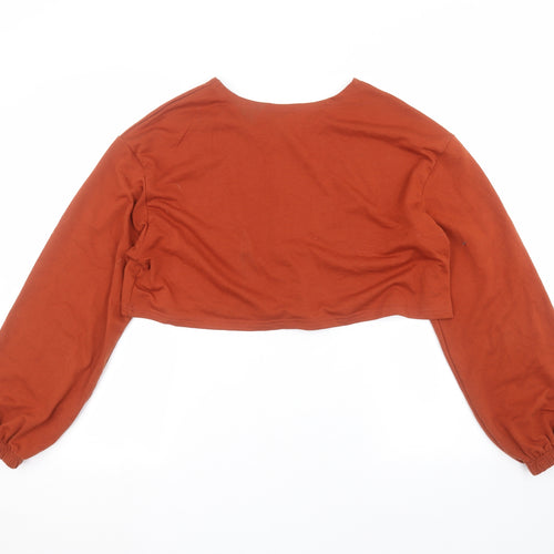 SheIn Womens Orange   Pullover Jumper Size S