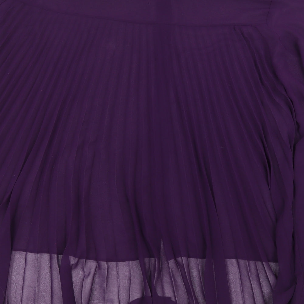 Yours Womens Purple   Basic Button-Up Size 30