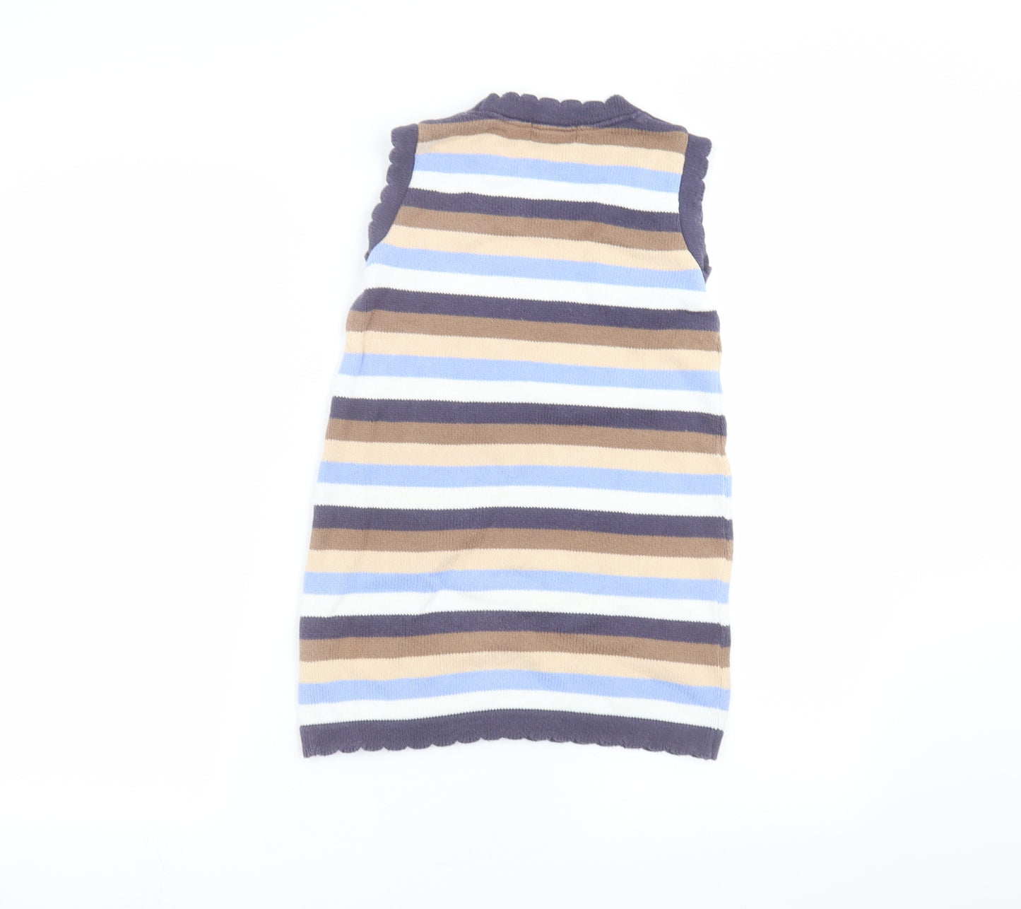 Knitti Girls Multicoloured Striped  Pullover Jumper Size 4-5 Years