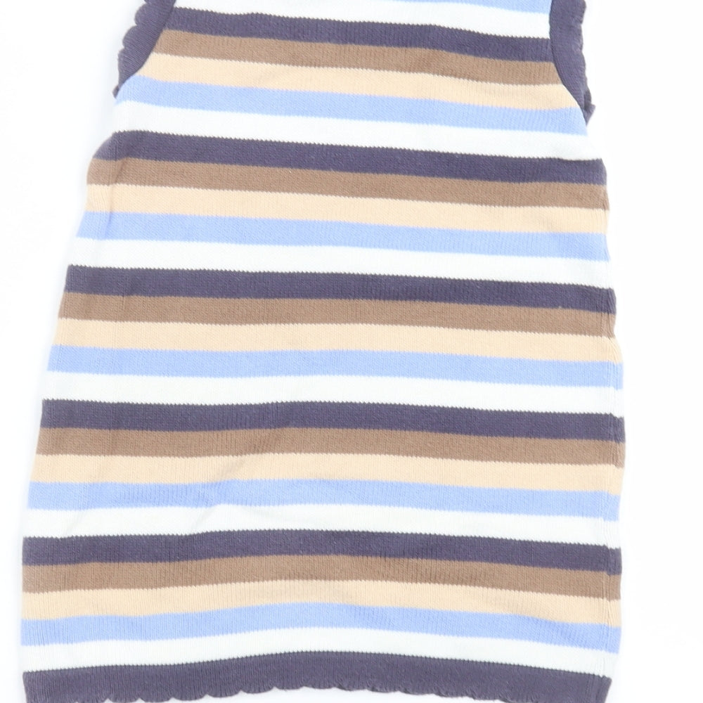 Knitti Girls Multicoloured Striped  Pullover Jumper Size 4-5 Years