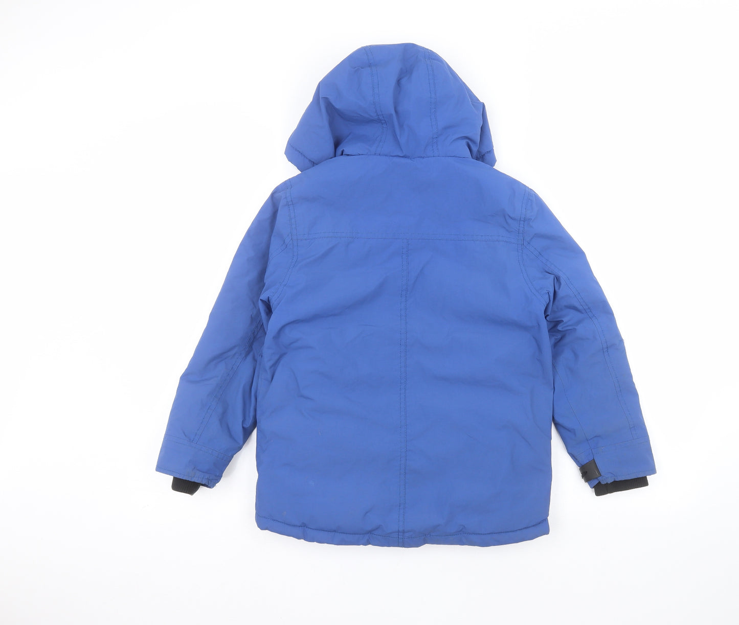 Preworn Boys Blue   Parka Coat Size 8 Years