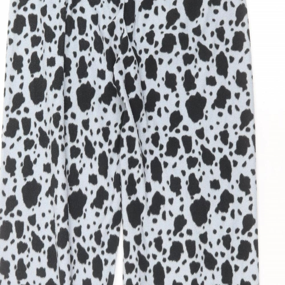 Secret Womens Blue Animal Print  Trousers  Size S L24 in