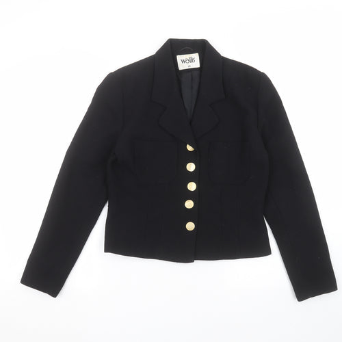 Wallis Womens Black   Jacket  Size 10