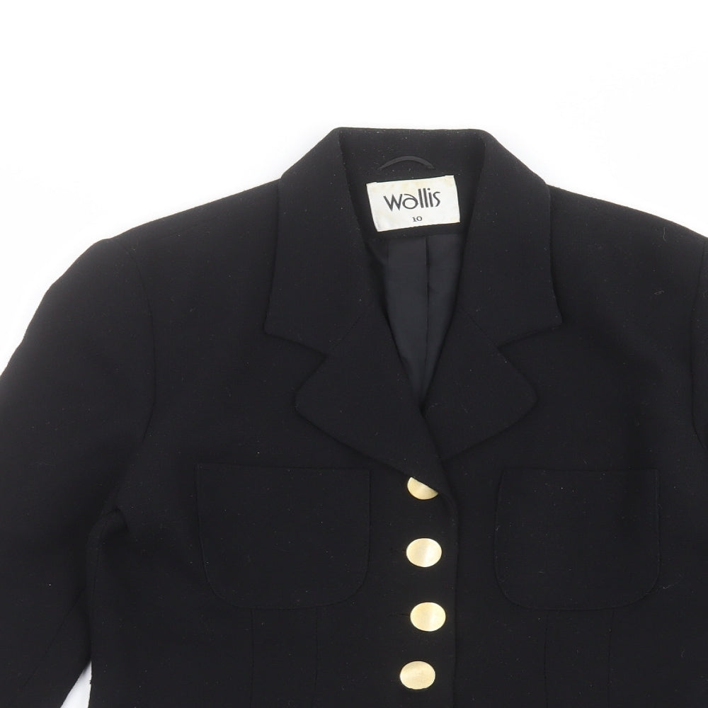 Wallis Womens Black   Jacket  Size 10