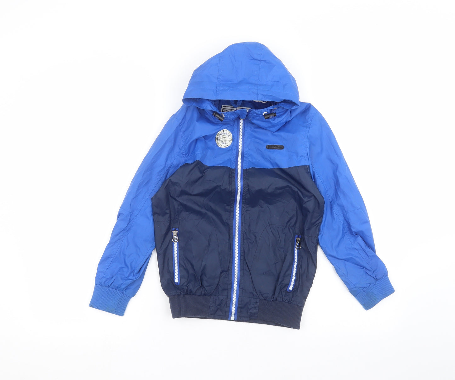 Rebel Boys Blue   Parka Coat Size 7-8 Years