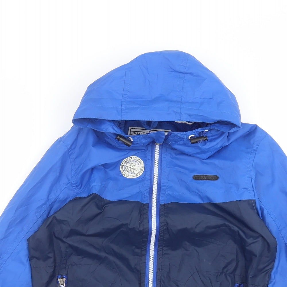 Rebel Boys Blue   Parka Coat Size 7-8 Years
