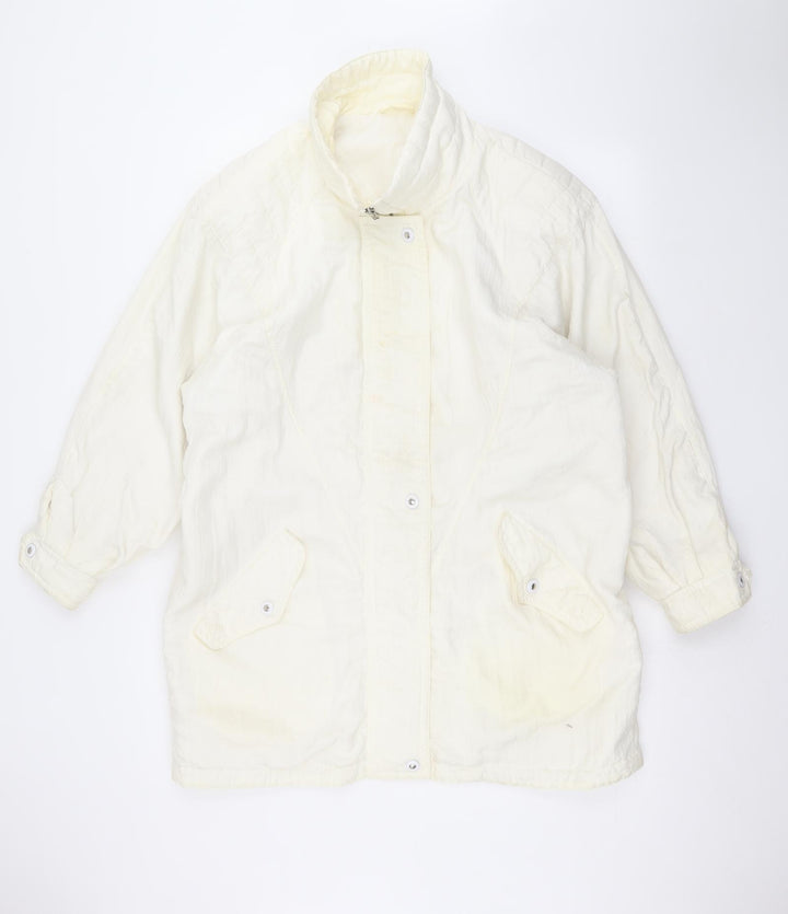 St michaels Womens White Pea Coat Coat Size 14