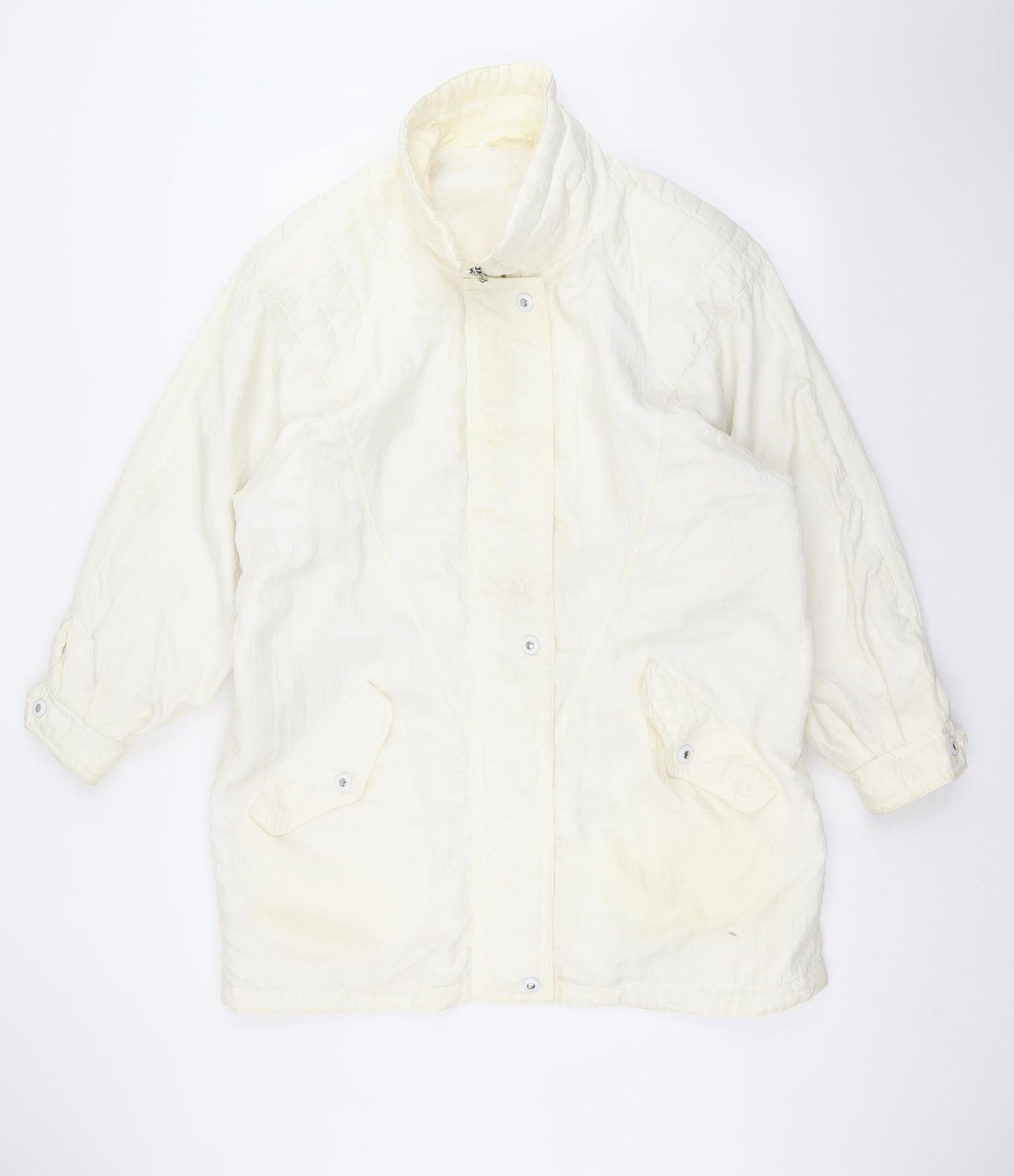 St michaels Womens White   Pea Coat Coat Size 14