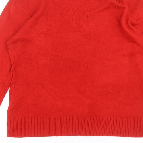 ellie louise Womens Red   Pullover Jumper Size L