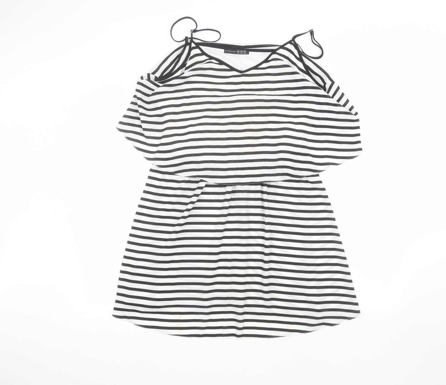 Atmosphere Womens White Striped  Basic T-Shirt Size 18