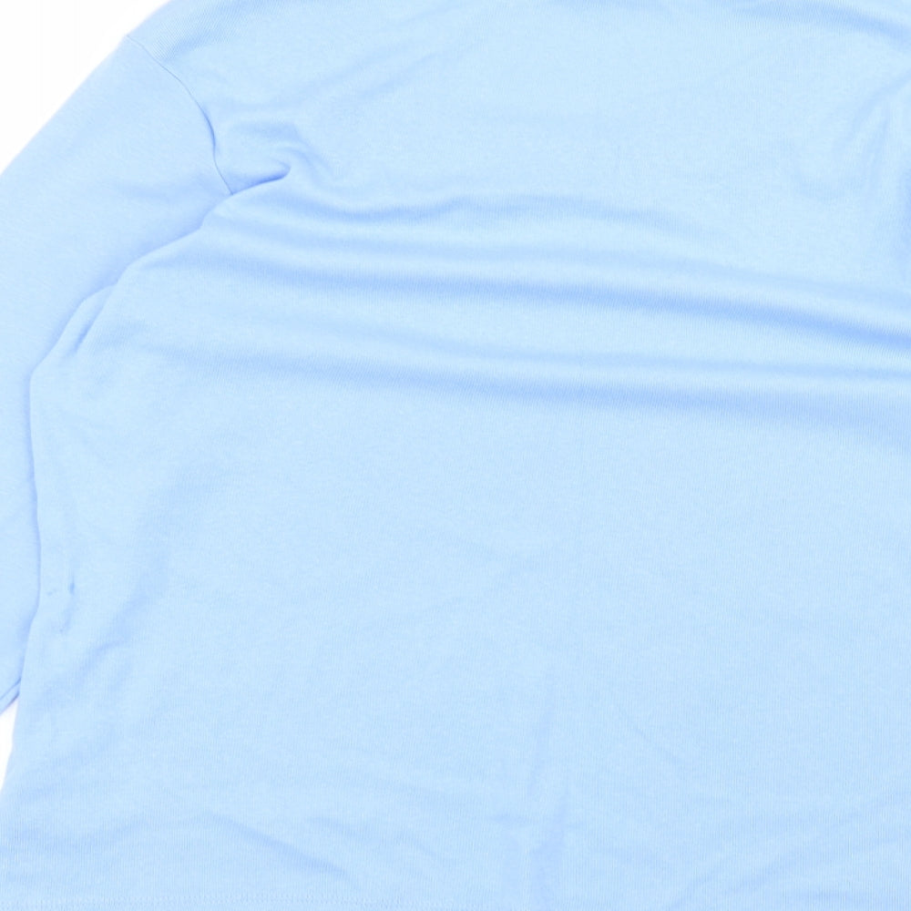 julipa Womens Blue   Basic T-Shirt Size 14
