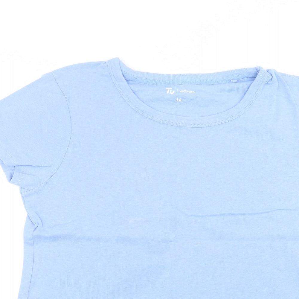 TU Womens Blue   Basic T-Shirt Size 18